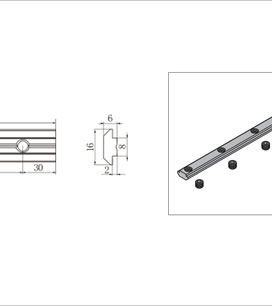 鋁型材槽條連接件二維圖2 鋁型材槽條連接件二維圖2