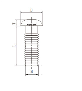 半圓頭螺栓二維圖 半圓頭螺栓二維圖