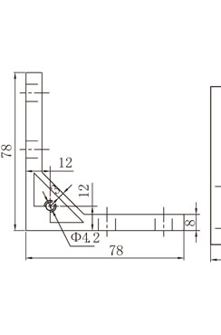 鋁型材（雙槽）強力角件物理參數(shù)1