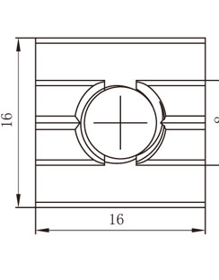 鋁型材滑塊螺母物理參數1 鋁型材滑塊螺母物理參數1