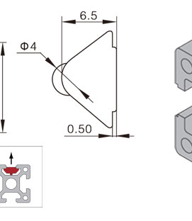 鋁型材彈性螺母物理參數2 鋁型材彈性螺母物理參數2